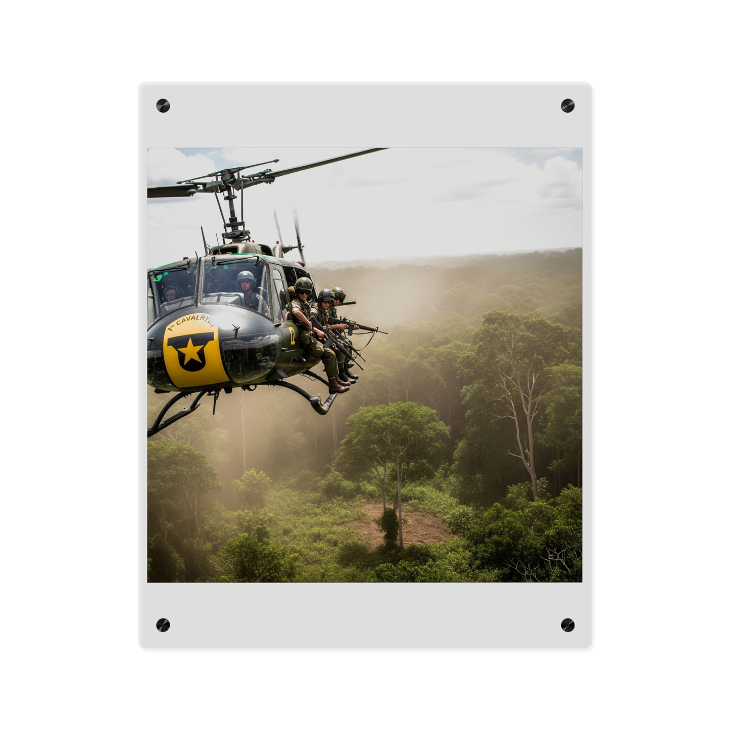 Acrylic Wall Art Panel - 1st Cavalry Division - Air Assault - Vietnam