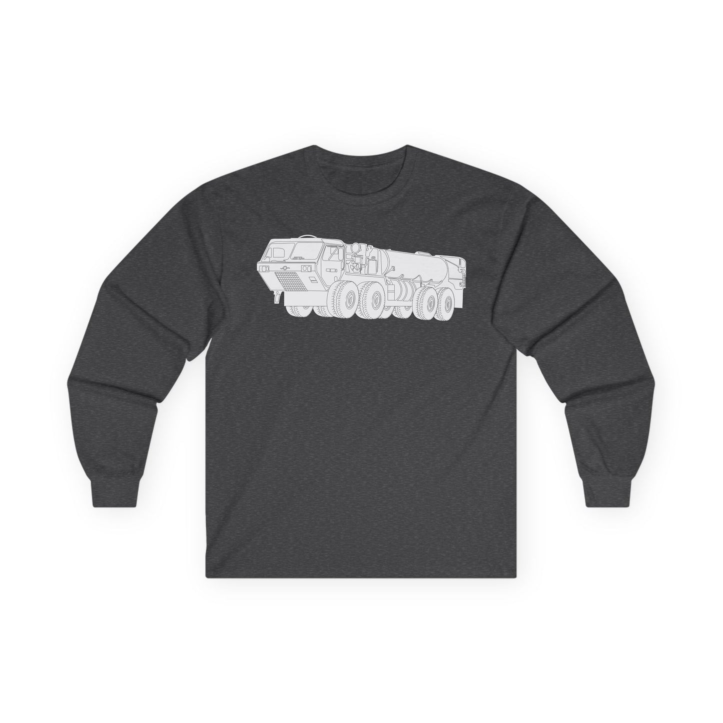 Unisex Ultra Cotton Long Sleeve Tee - Vehicle - Fuel Truck - Front Left Oblique X 300