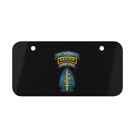 Mini License Plate - Special Forces - Airborne Ranger, Special Forces Patch