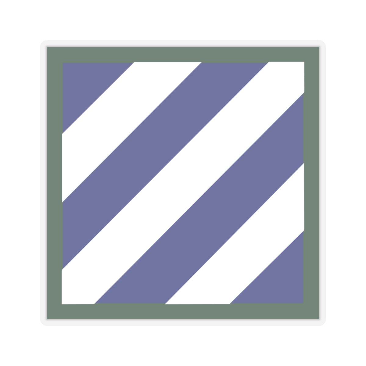 Kiss-Cut Stickers - SSI - 3rd Infantry Division wo Text X 300