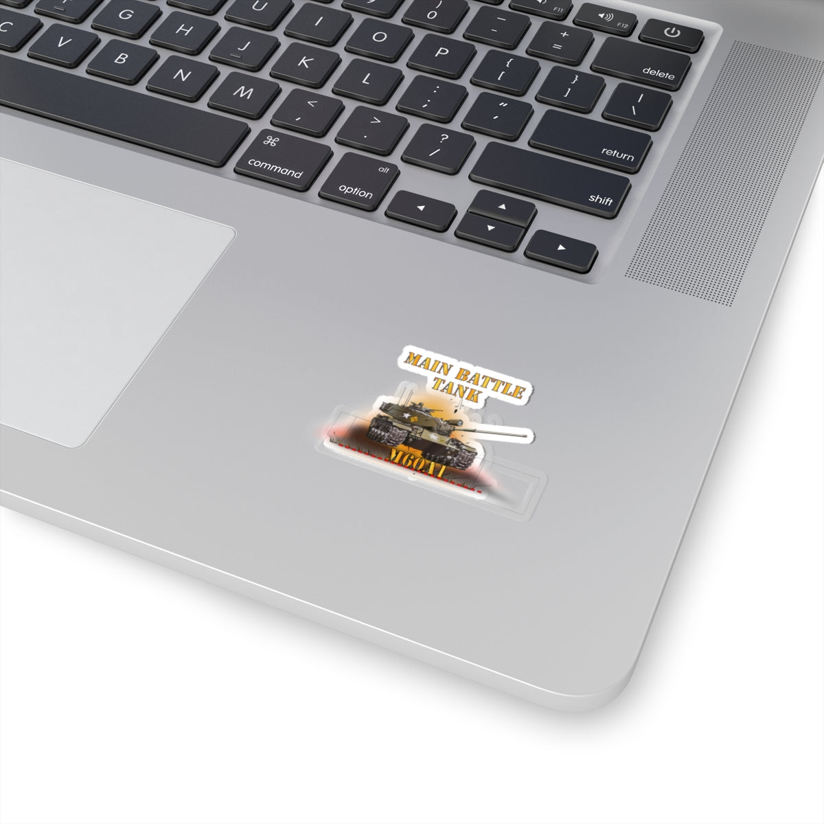 Kiss-Cut Stickers - Main Battle Tank - M60A1 w Fire- Right Face X 300