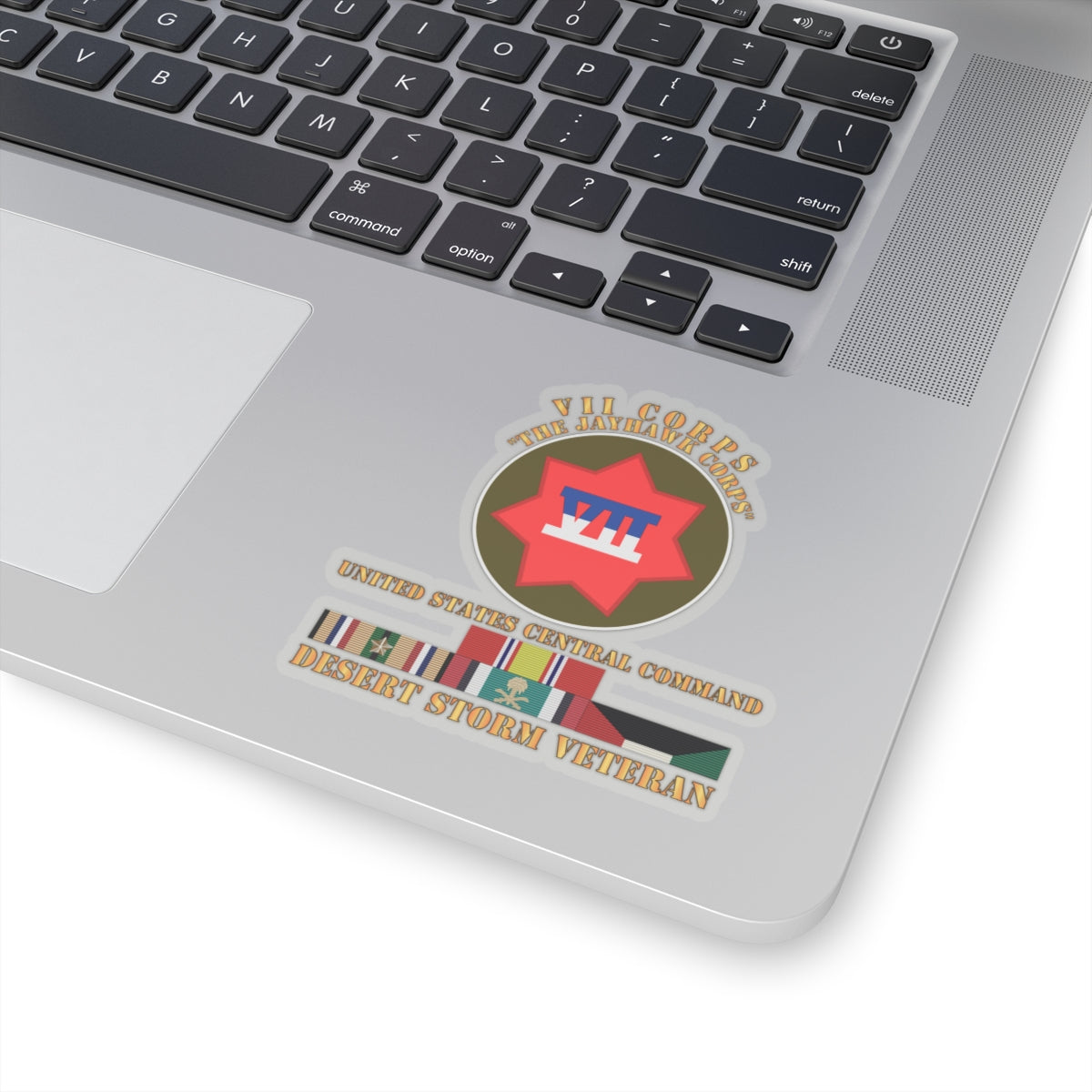 Kiss-Cut Stickers - VII Corps - US Central Command - Desert Storm Veteran
