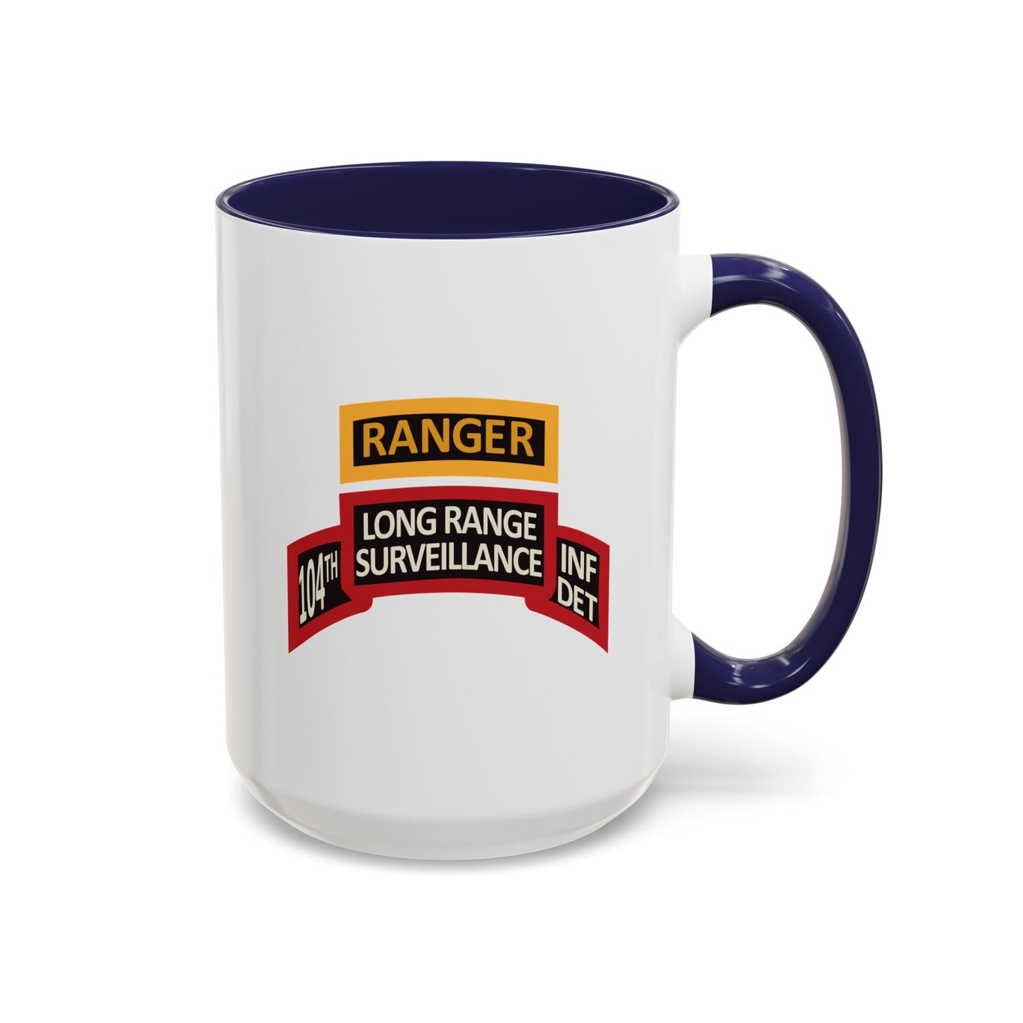 Accent Coffee Mug 15oz - LRS - 10th Inf Det - Ranger Tab