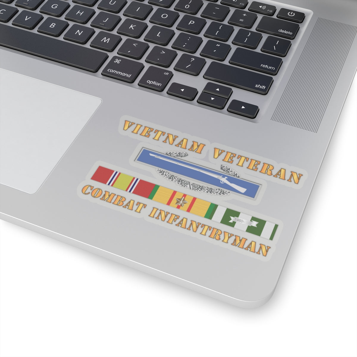 Kiss-Cut Stickers - Vietnam Veteran - Cbt Infantryman w CIB VN SVC