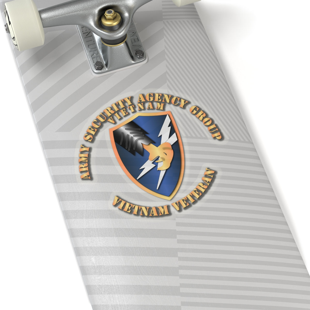 Kiss-Cut Stickers - Army Security Agency Group VN Vet w Txt