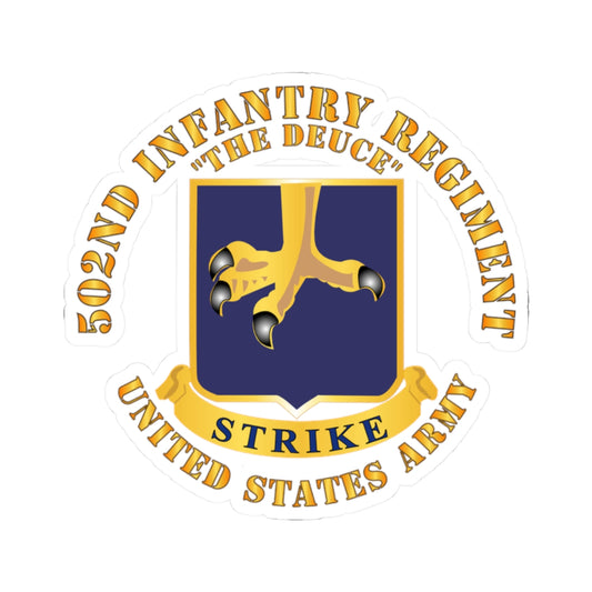 Kiss-Cut Stickers - 502nd Infantry Regt - DUI - The Deuce