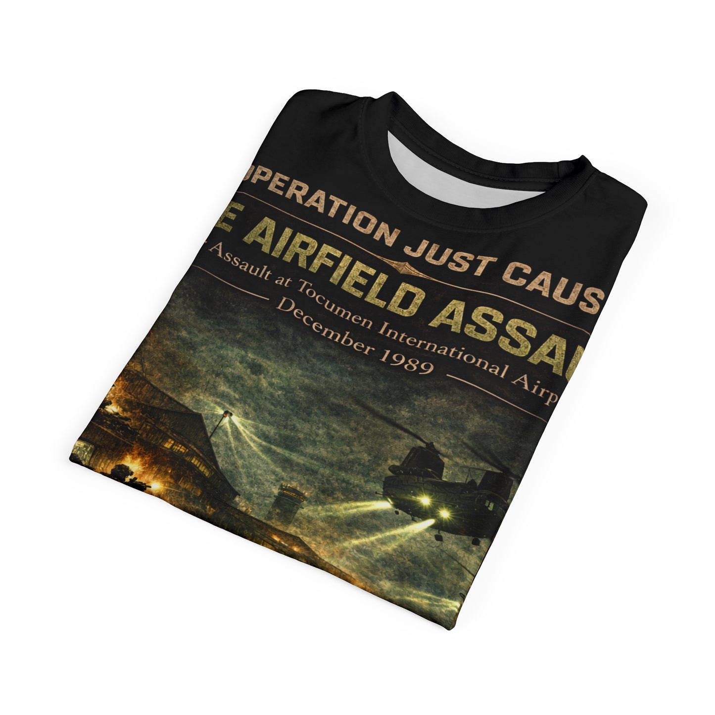 Operation Just Cause Veterans Tribute Tee — "Air Field Assault: The Taking of Tocumen"