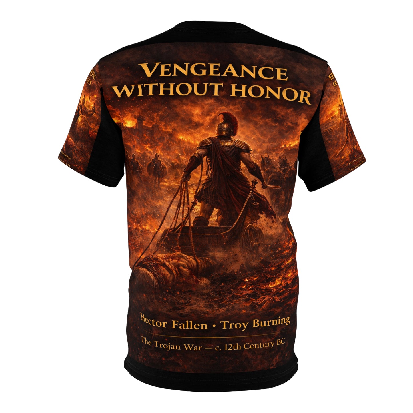 The ILiad - "RAGE OF ACHILLES" Tribute Tee — Trajan War - 1194–1184 BC