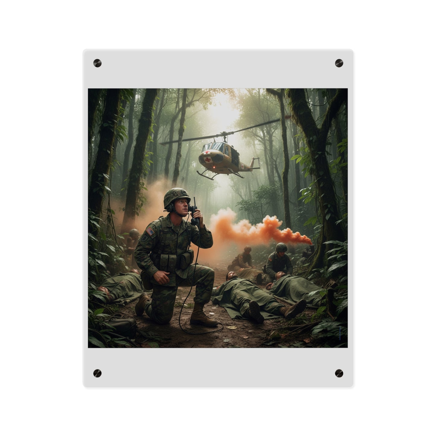 Acrylic Wall Art Panel - Medevac Request - Vietnam
