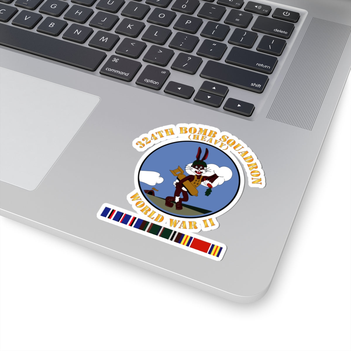 Kiss-Cut Stickers - AAC - 324th Bomb Squadron - WWII w EU SVC