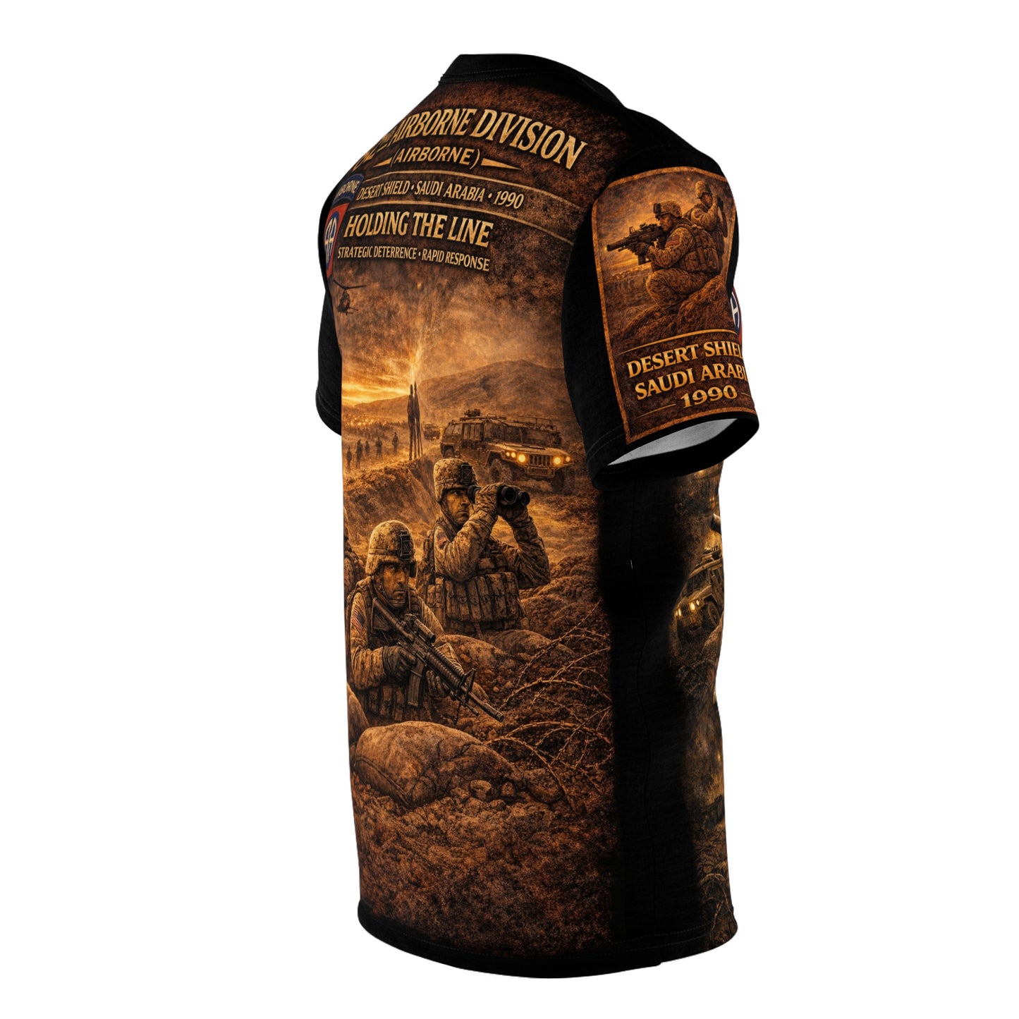 82nd Airborne Division Operation Desert Shield Tribute Tee — Saudi Arabia