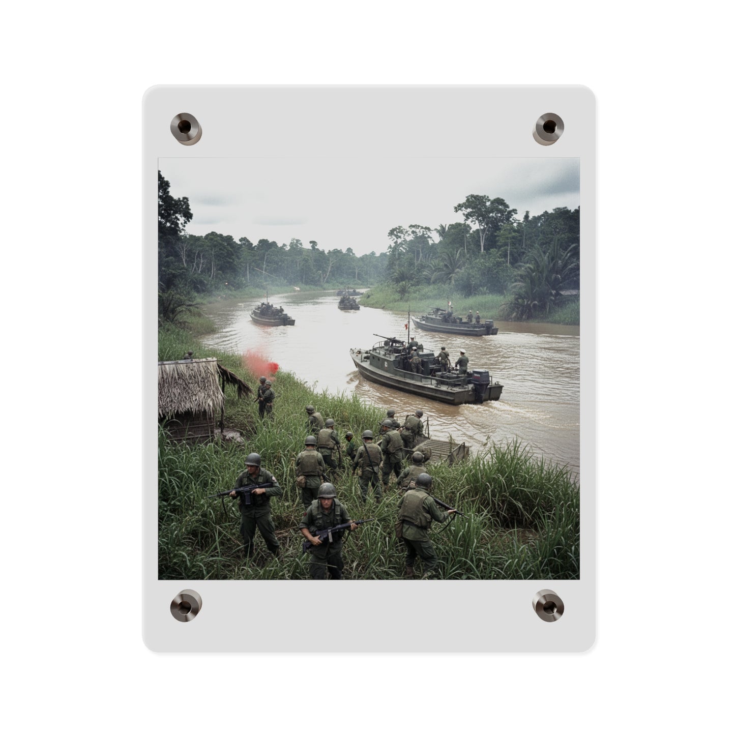 Acrylic Wall Art Panel - MRF - 9th Infantry in the Mekong - Vietnam