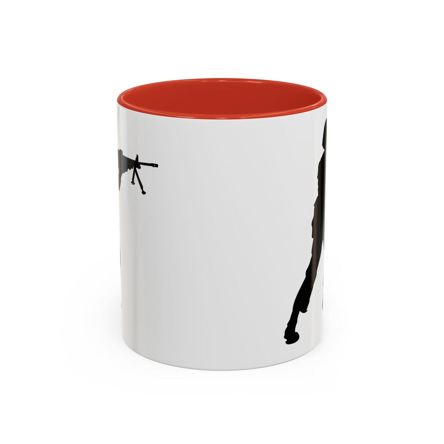 Accent Coffee Mug (11oz & 15oz) - Army - Soldier - MG Assault - Silhouette X 300