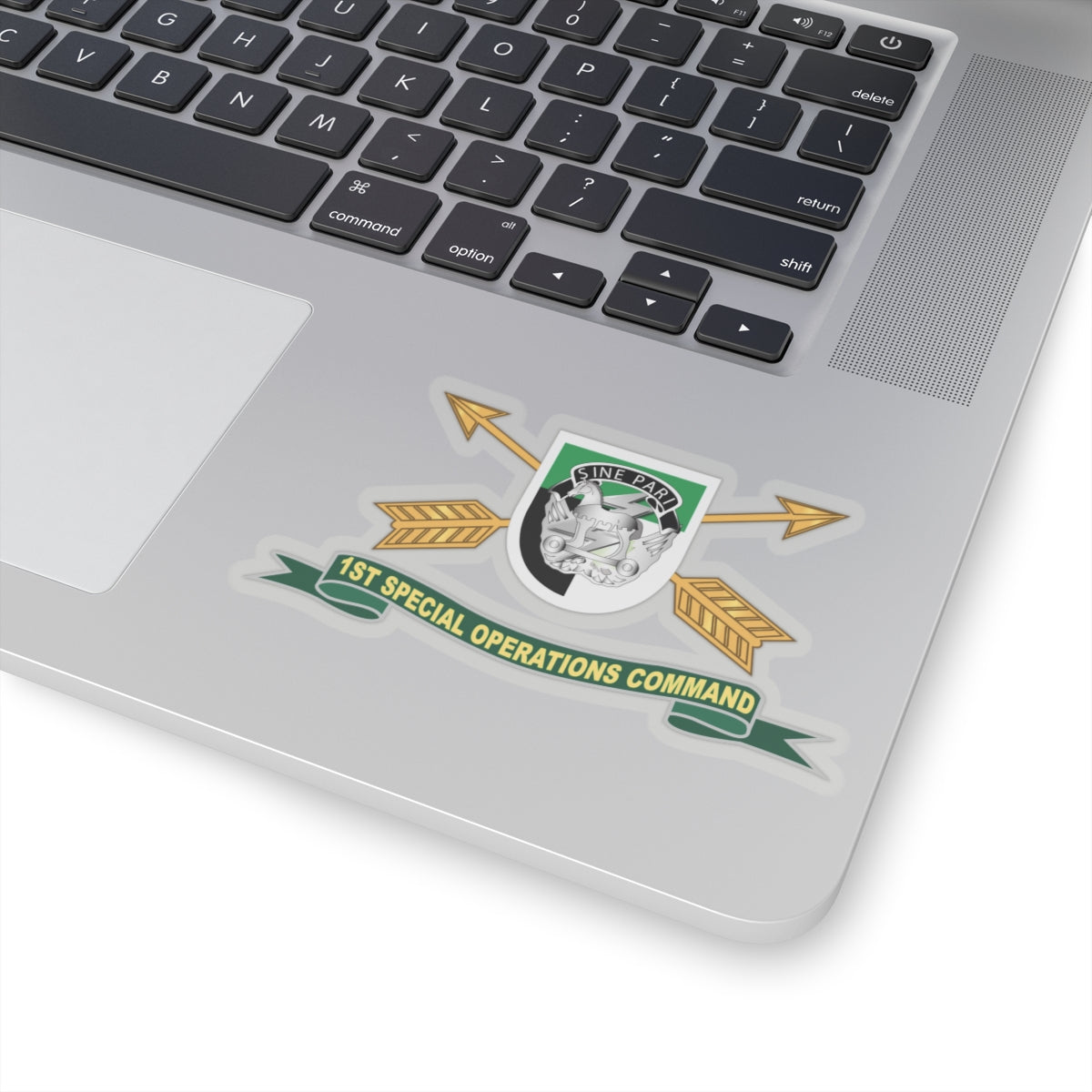 Kiss-Cut Stickers - 1st Special Operations Command (SOCOM) Flash w Br - Ribbon X 300