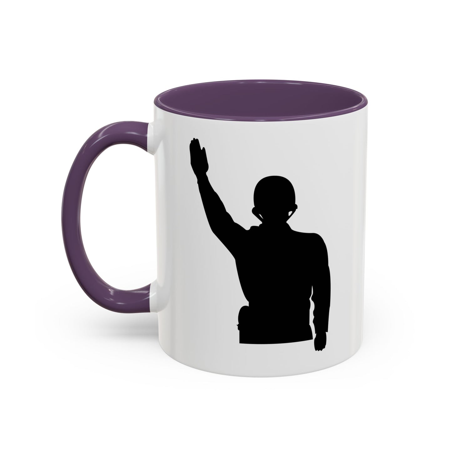 Accent Coffee Mug (11oz & 15oz) - Army - Soldier - Halt - Silhouette X 300