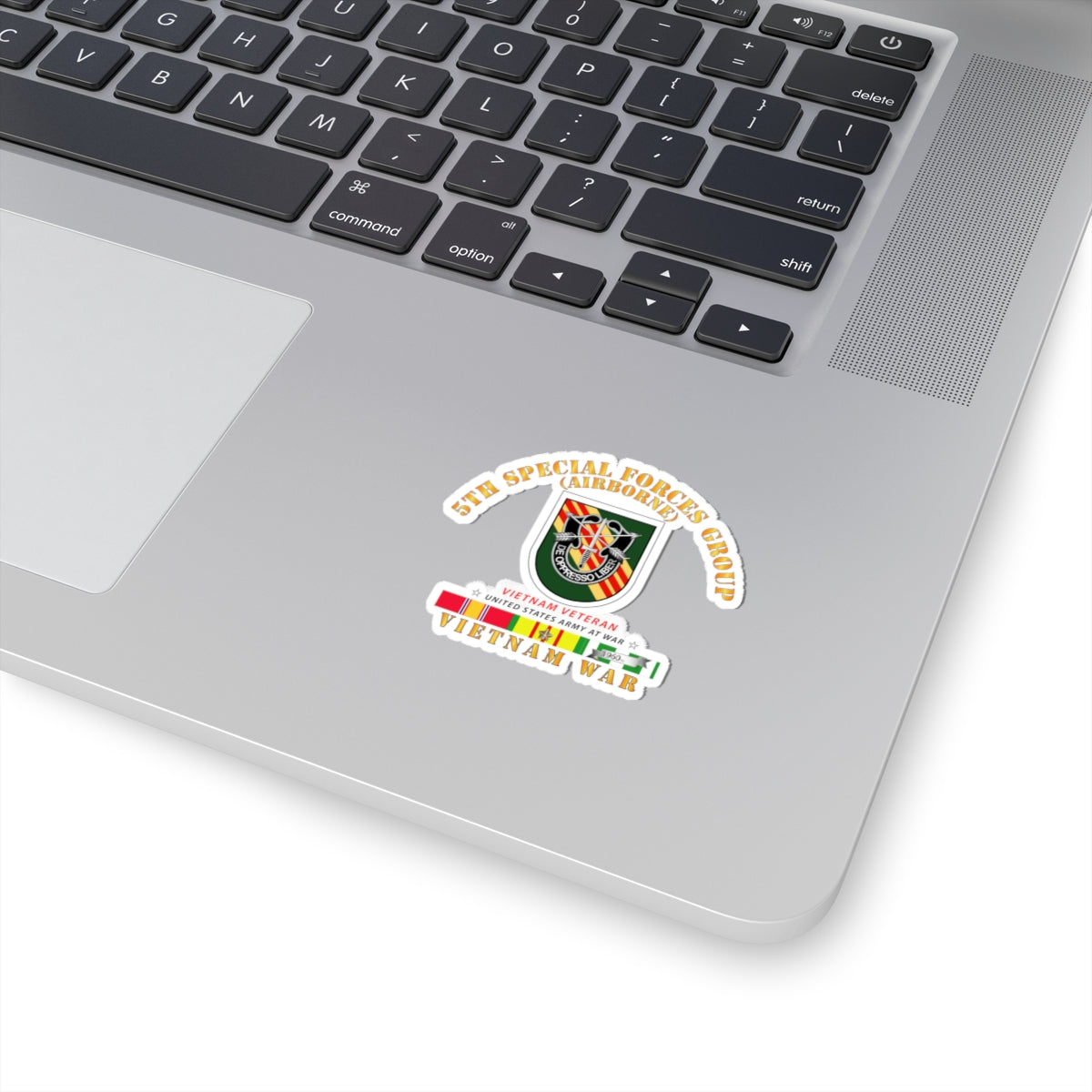 Kiss-Cut Stickers - 5th Special Forces Group w Flash VN SVC