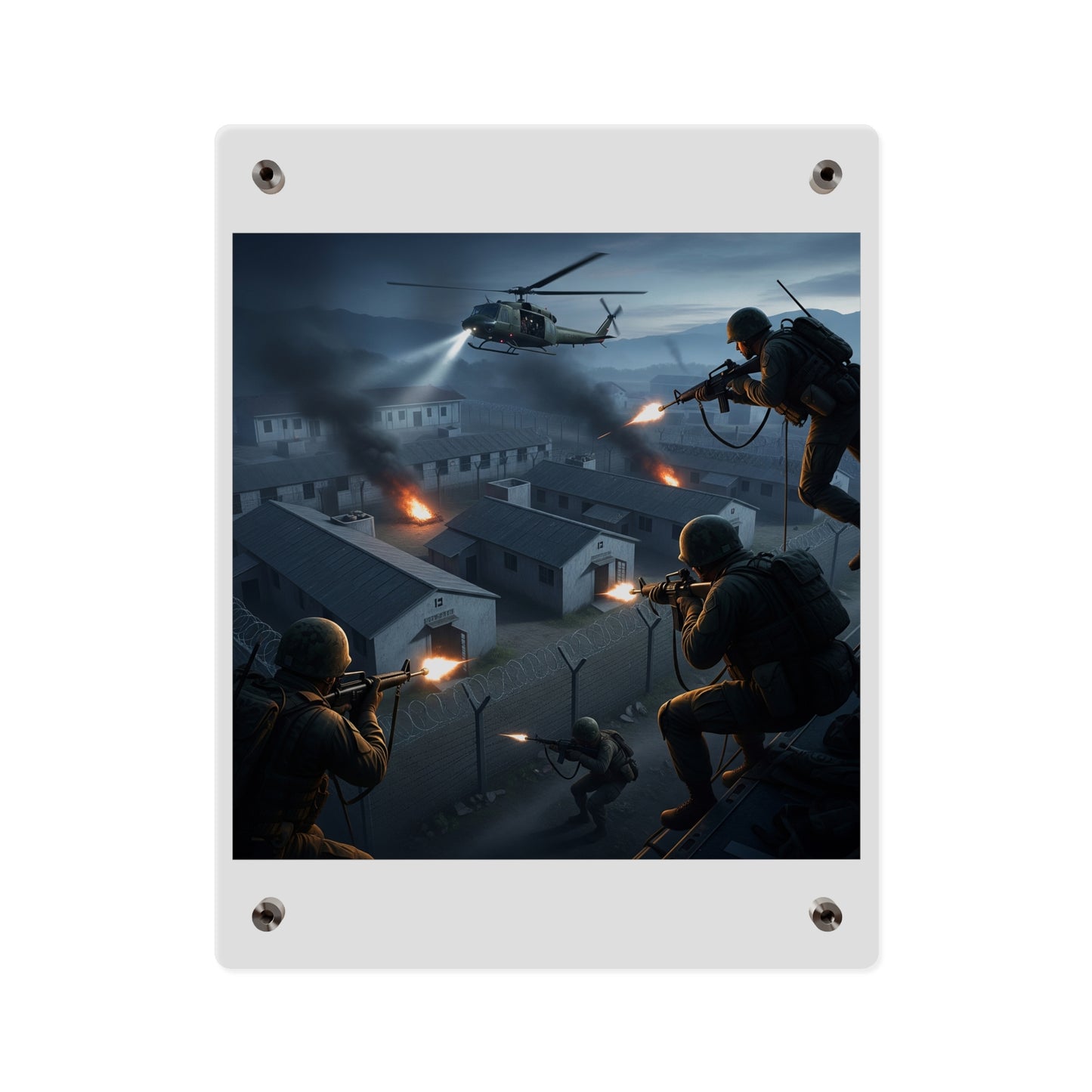 Acrylic Wall Art Panel - Son Tay Rescue during the Vietnam War
