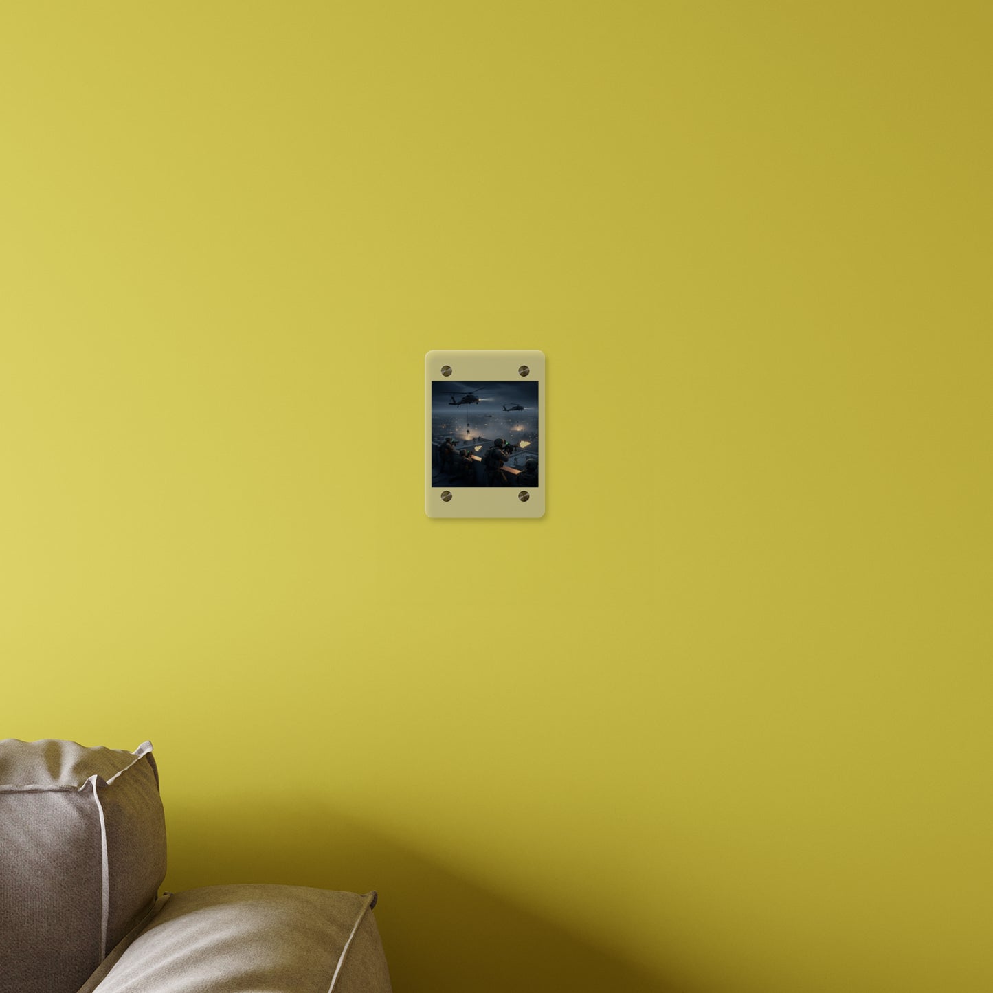 Acrylic Wall Art Panel - Night Air Assault by Army Rangers