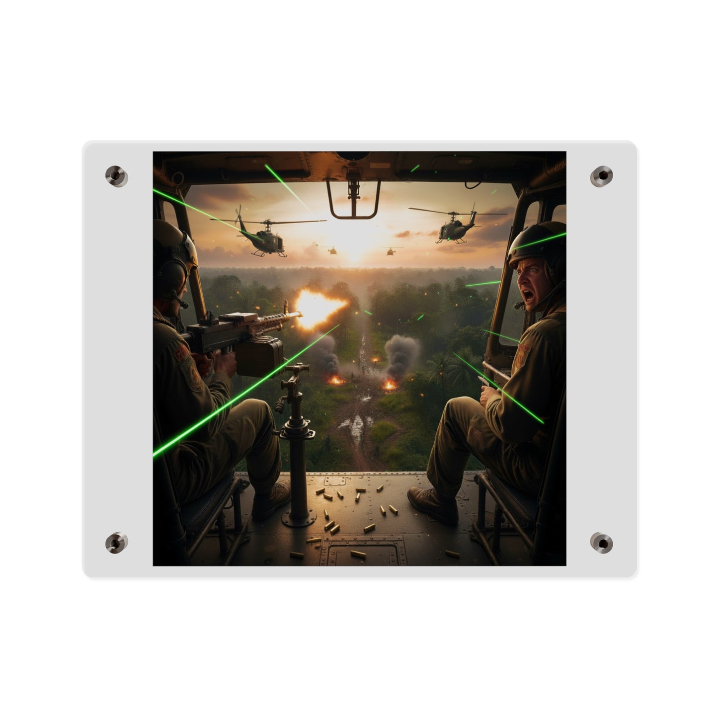 Acrylic Wall Art Panel - VIetnam Hot LZ from Side Door