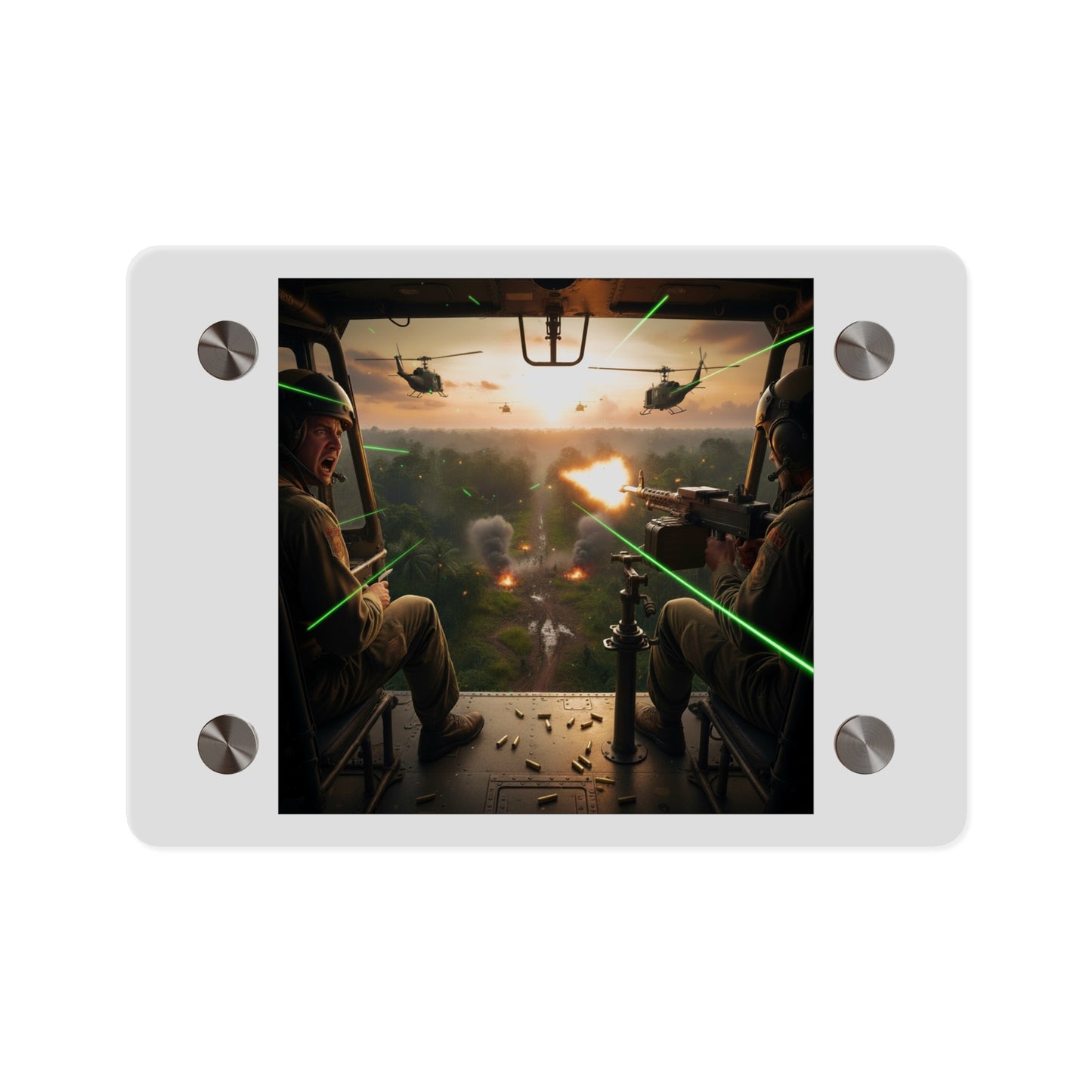 Acrylic Wall Art Panel - VIetnam Hot LZ from Side Door