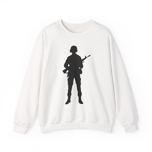Crewneck Sweatshirt - Army - Soldier - Silhouette X 300