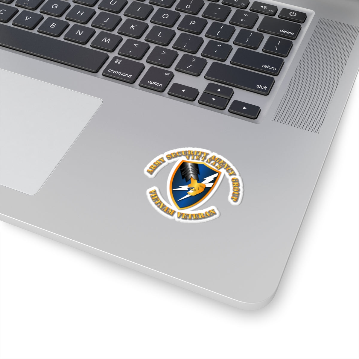 Kiss-Cut Stickers - Army Security Agency Group VN Vet w Txt