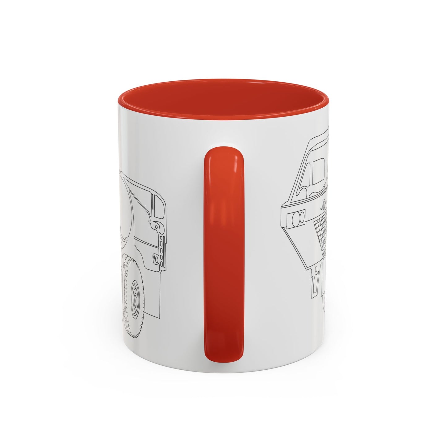 Accent Coffee Mug (11oz & 15oz) - Vehicle - Fuel Truck - Front Left Oblique X 300