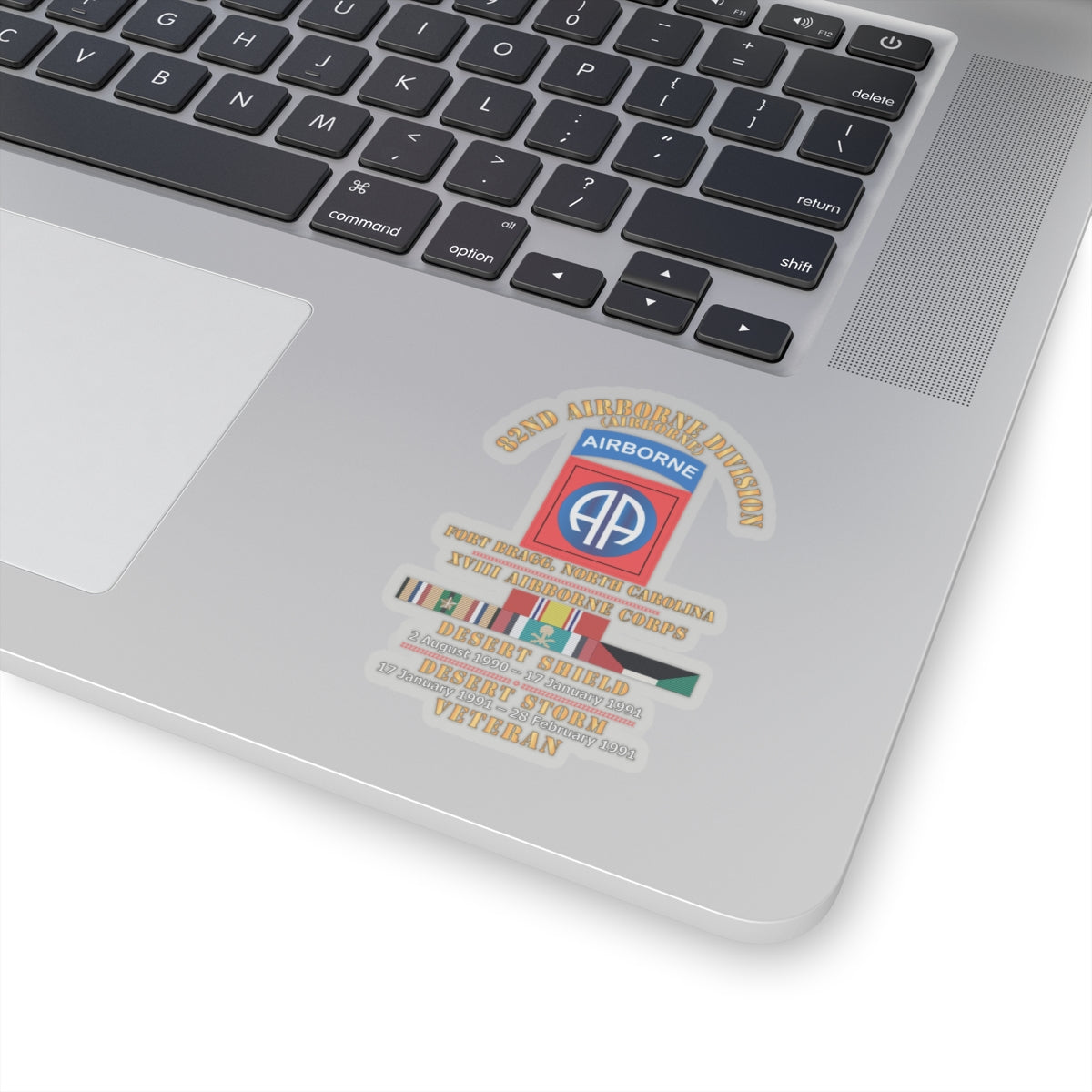 Kiss-Cut Stickers - 82nd Airborne Division - XVIII Airborne Corps - Desert Storm, Desert Shield Veteran - RVS X 300