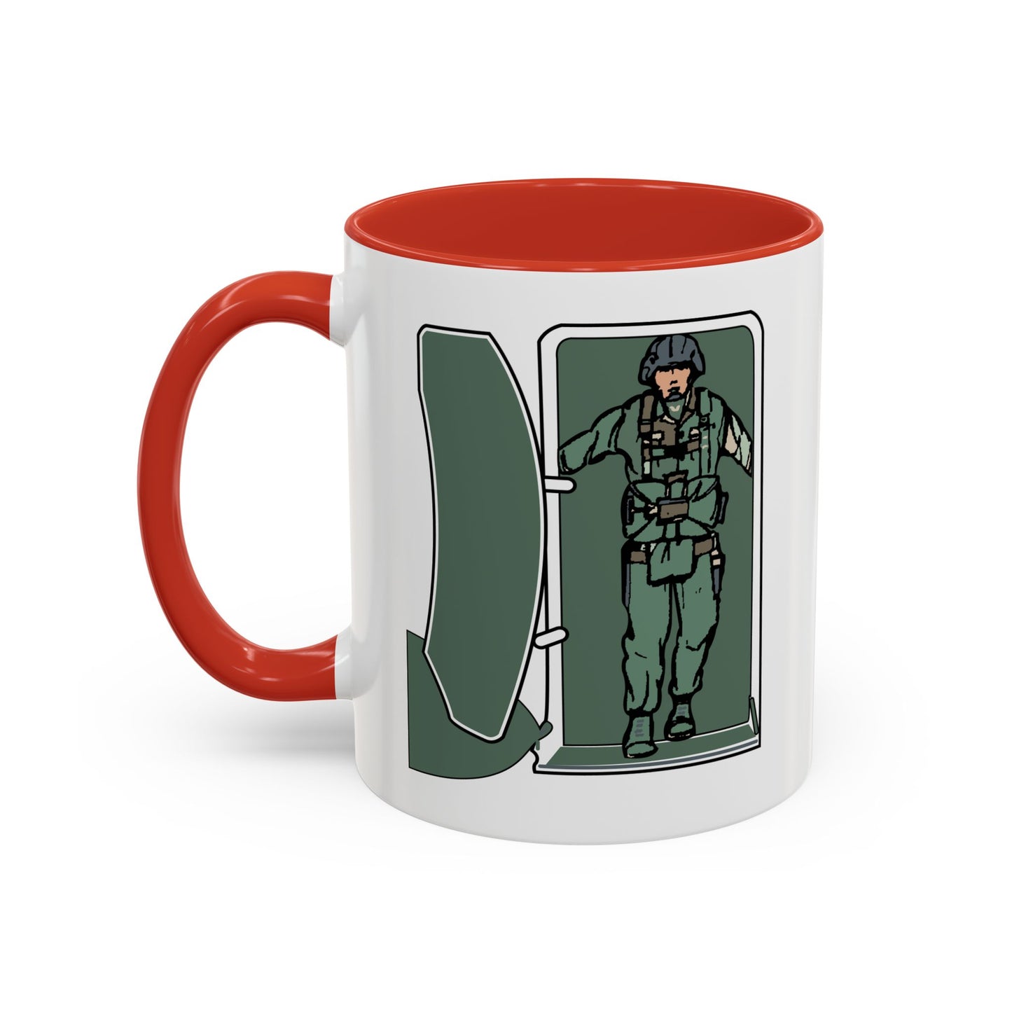 Accent Coffee Mug (11oz & 15oz) - Airborne - JM Door Check X 300