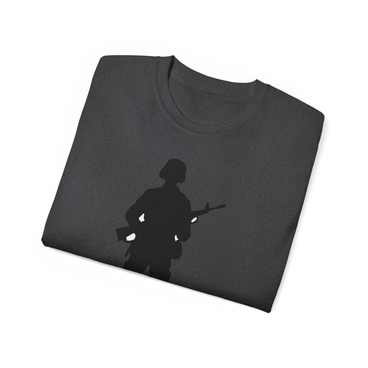Unisex Ultra Cotton Tee - Army - Soldier - Silhouette X 300