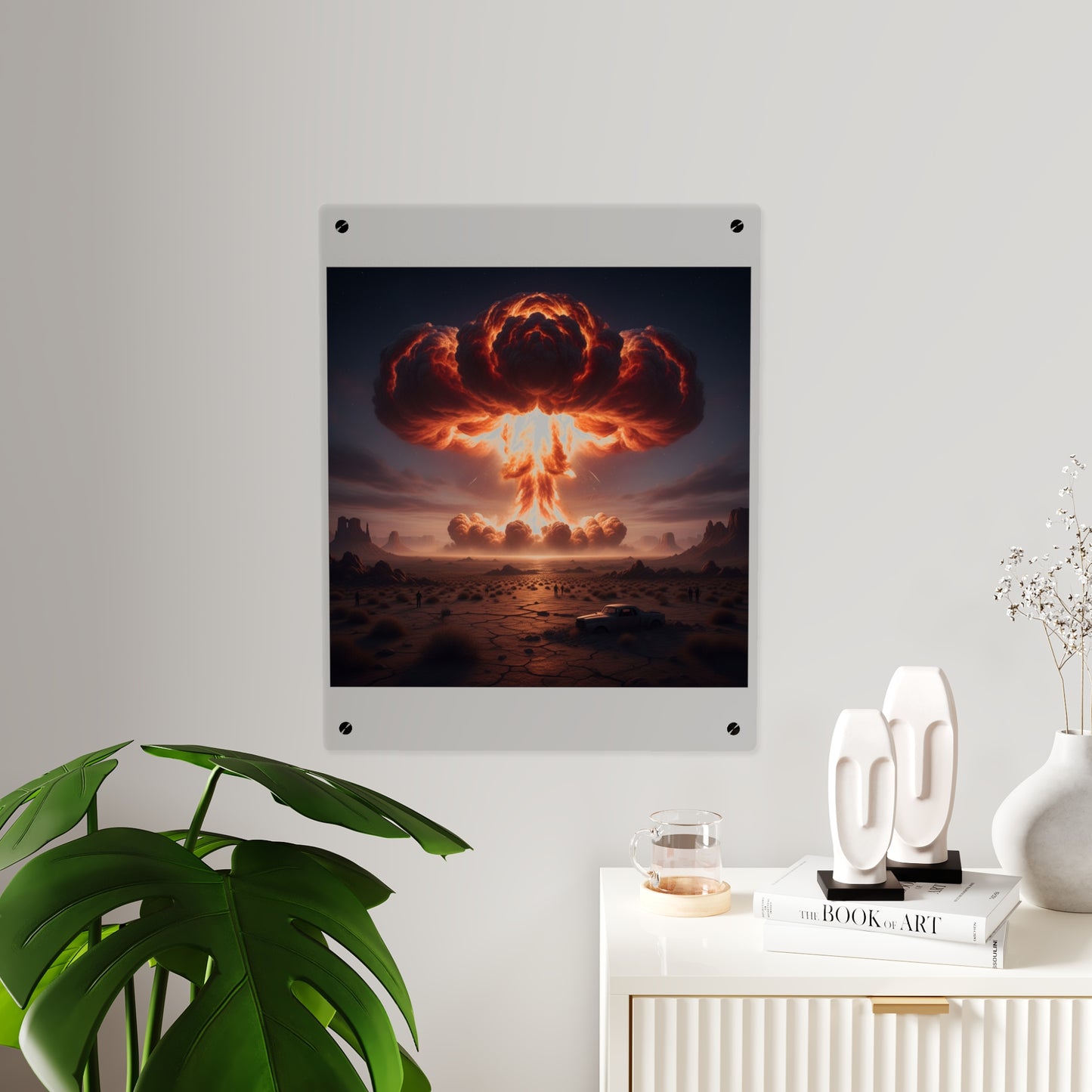 Acrylic Wall Art Panel - Atomic Blast in the desert