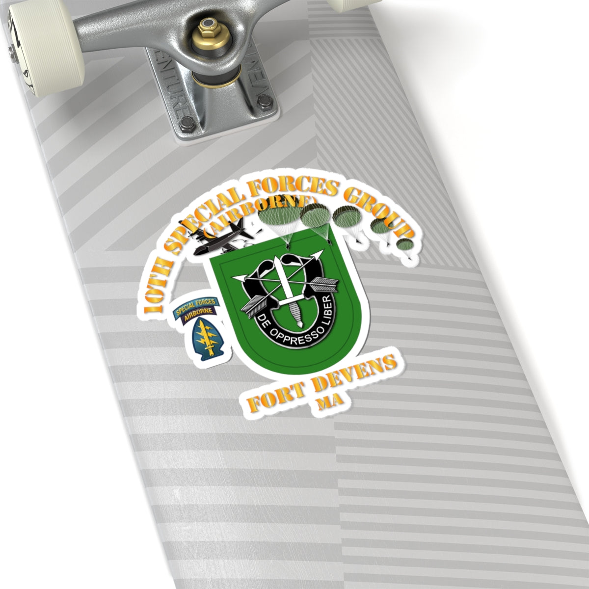 Kiss-Cut Stickers - SOF - 10th SFG - Ft Devens MA