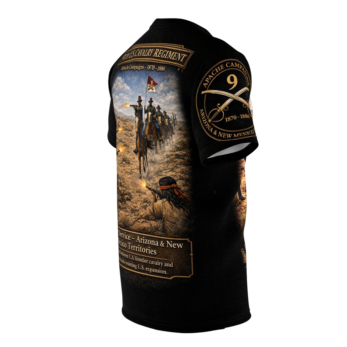 Buffalo Soldiers 9th Cavalry Tribute Tee — Apache Campaign