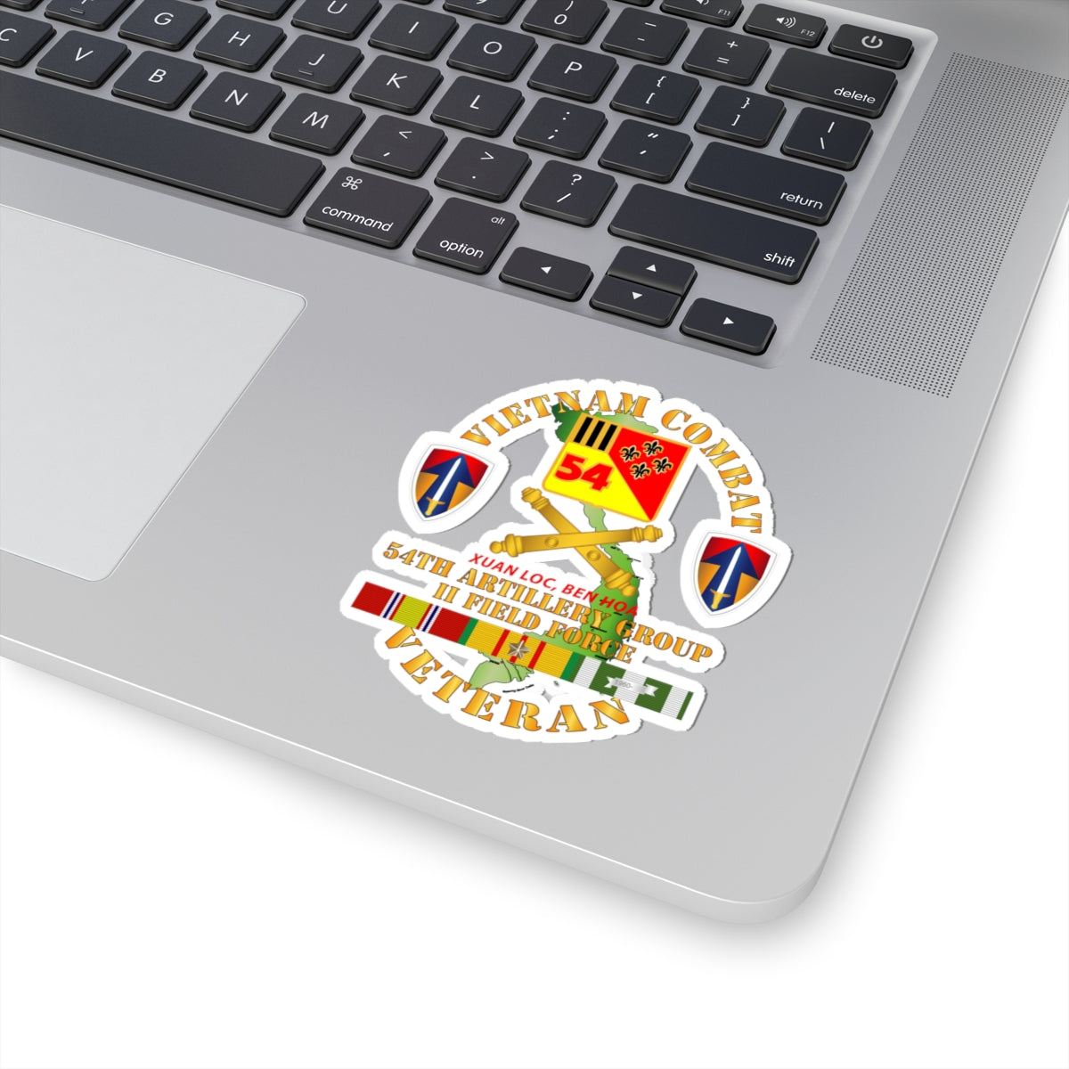 Kiss-Cut Stickers - Vietnam Combat Vet - 54th Artillery Group - II Field Force w VN SVC X 300