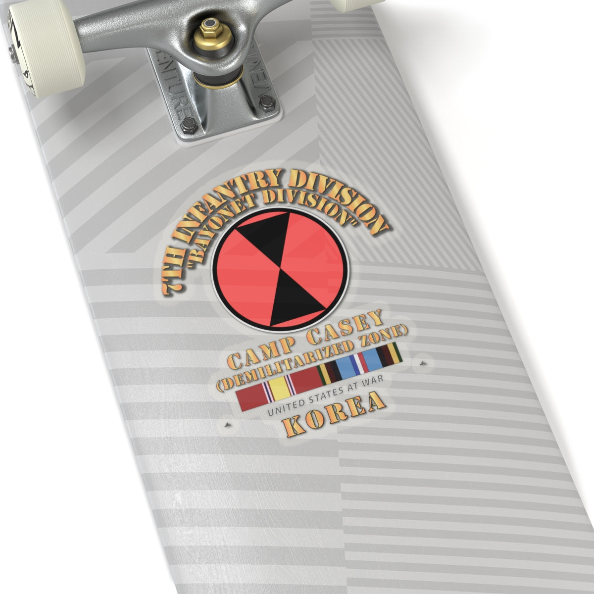 Kiss-Cut Stickers - 7th Infantry Division - Korea - Cp Casey w SVC