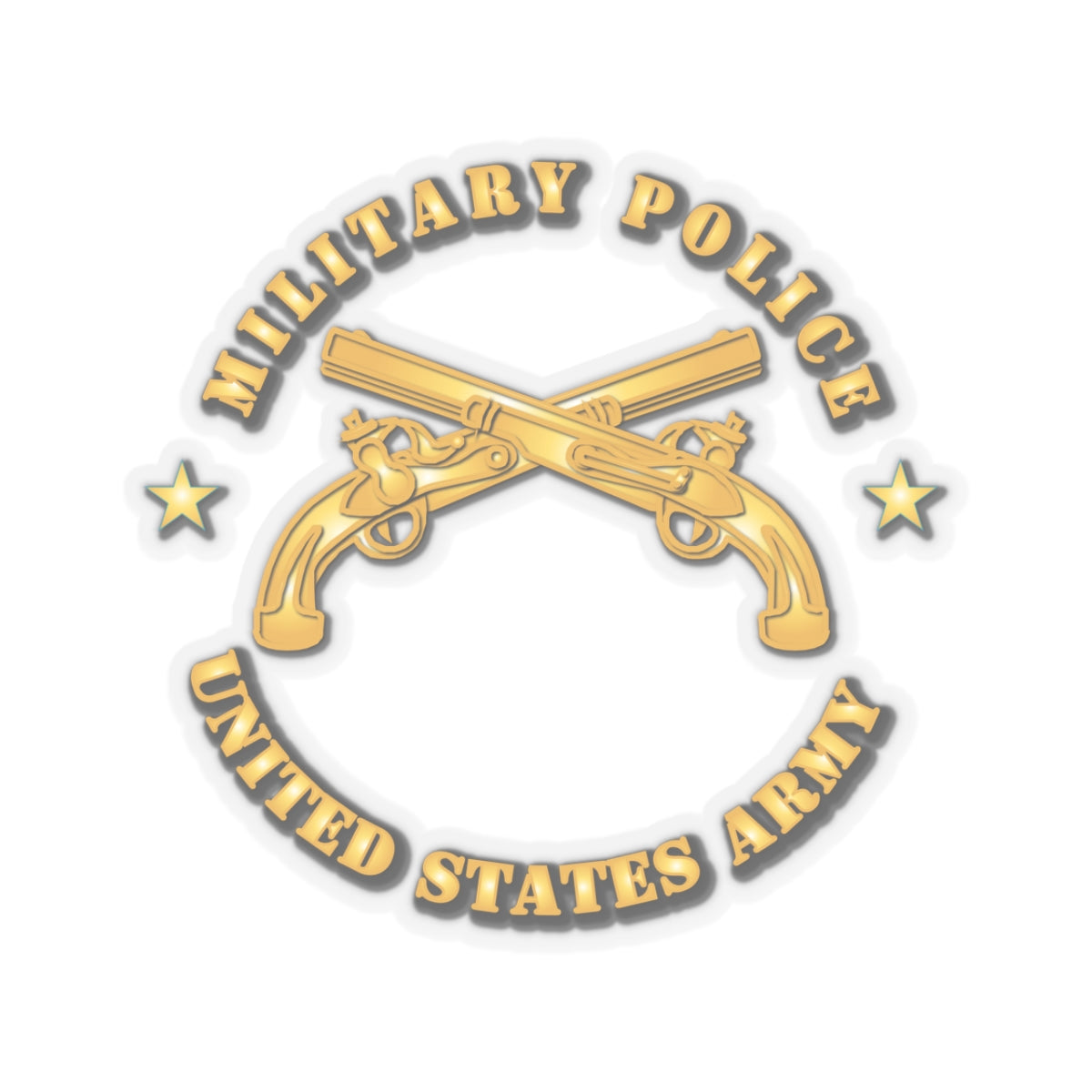 Kiss-Cut Stickers - Military Police - US Army X 300