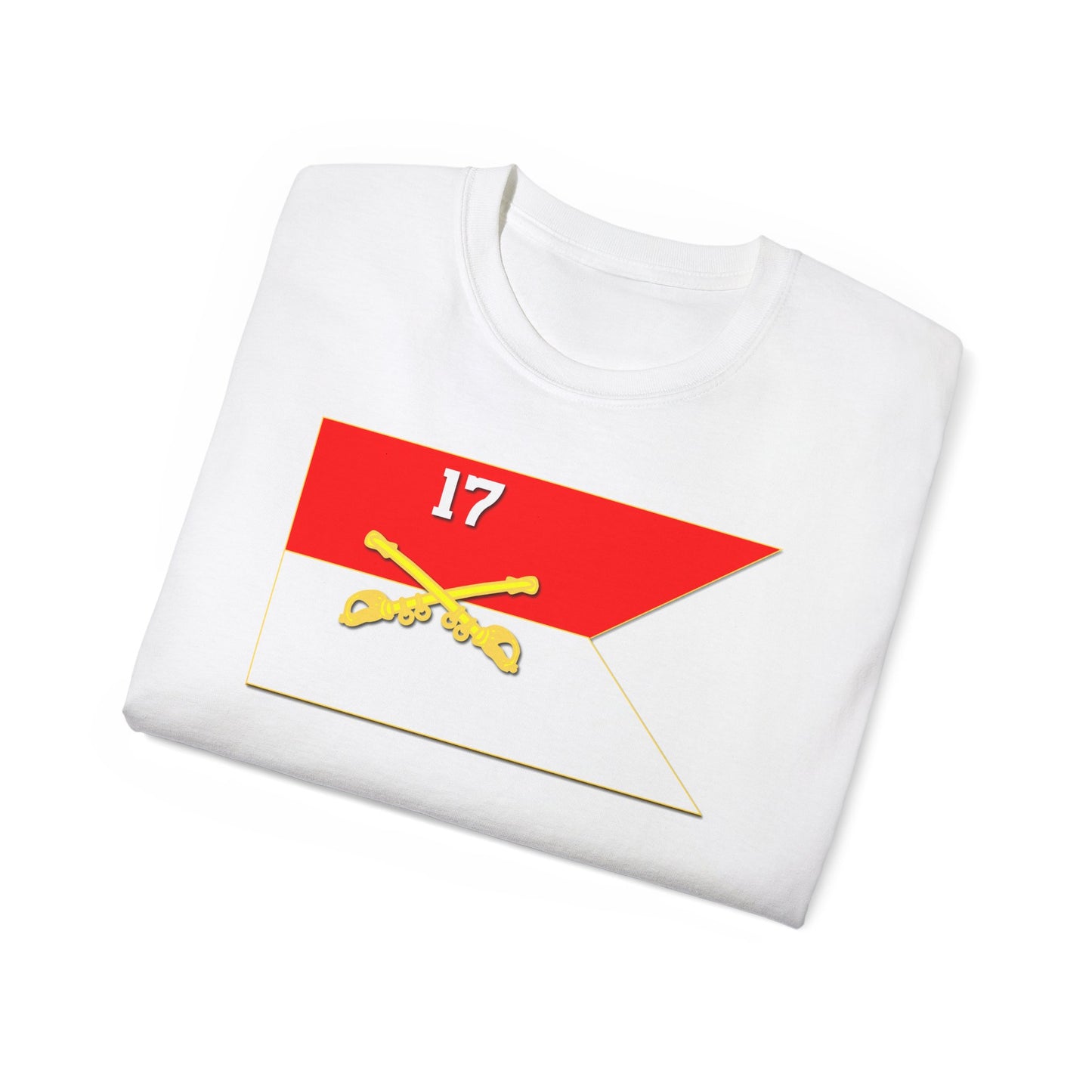 Unisex Ultra Cotton Tee - 17th Cavalry Guidon