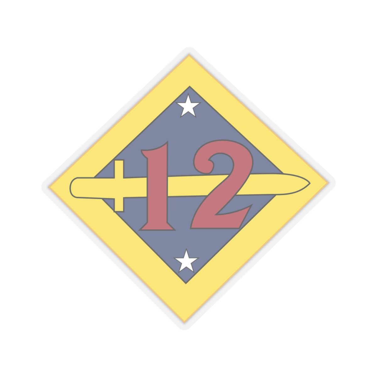 Kiss-Cut Stickers - 12th Division - SSI wo Txt - 1918–1919 X 300