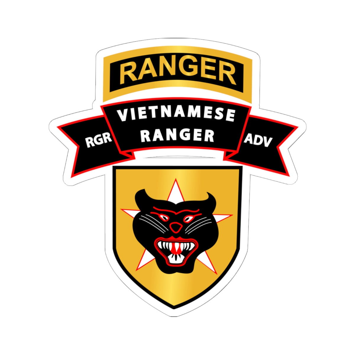 Kiss-Cut Stickers - SOF - SSI - Vietnamese Ranger Advisor X 300