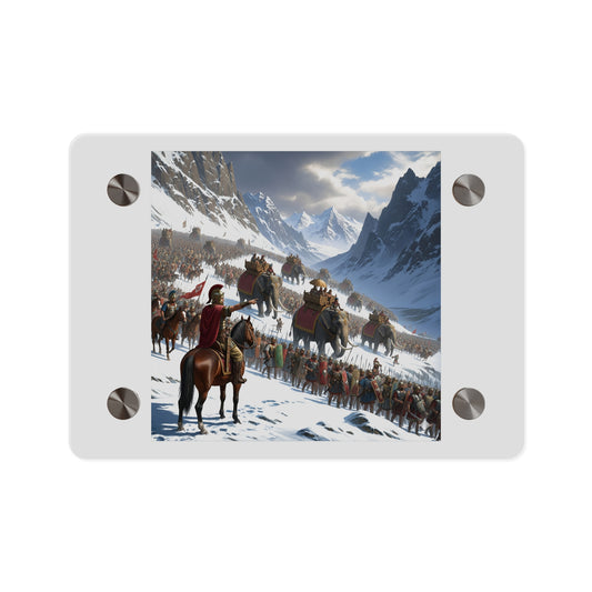 Acrylic Wall Art Panel - Hannibal Crossing the Alps to Atttack Rome