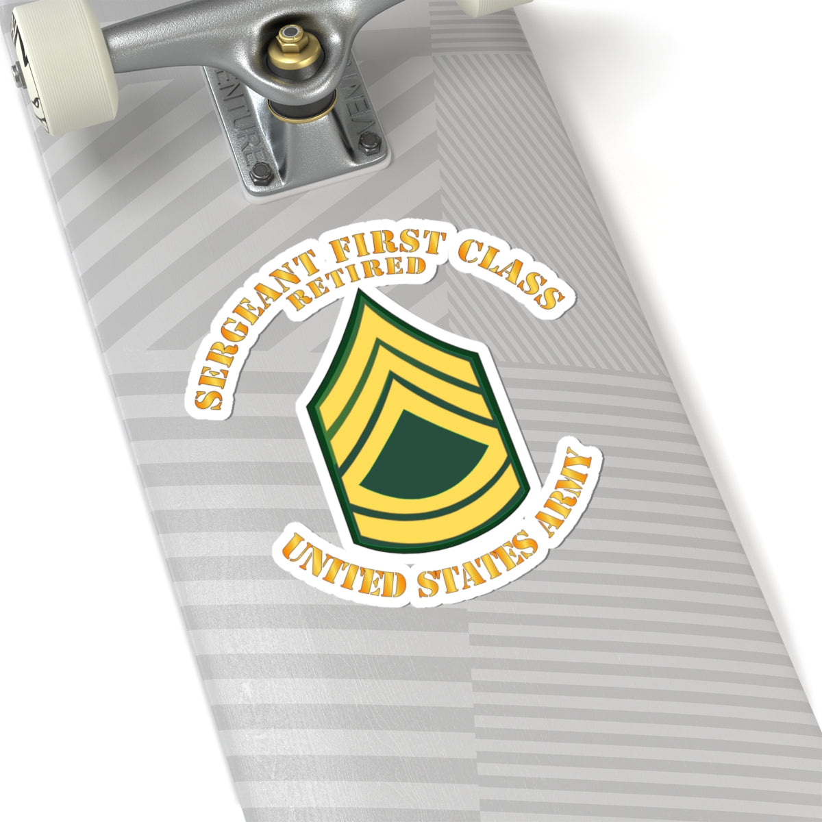 Kiss-Cut Stickers - Sergeant First Class - Retired