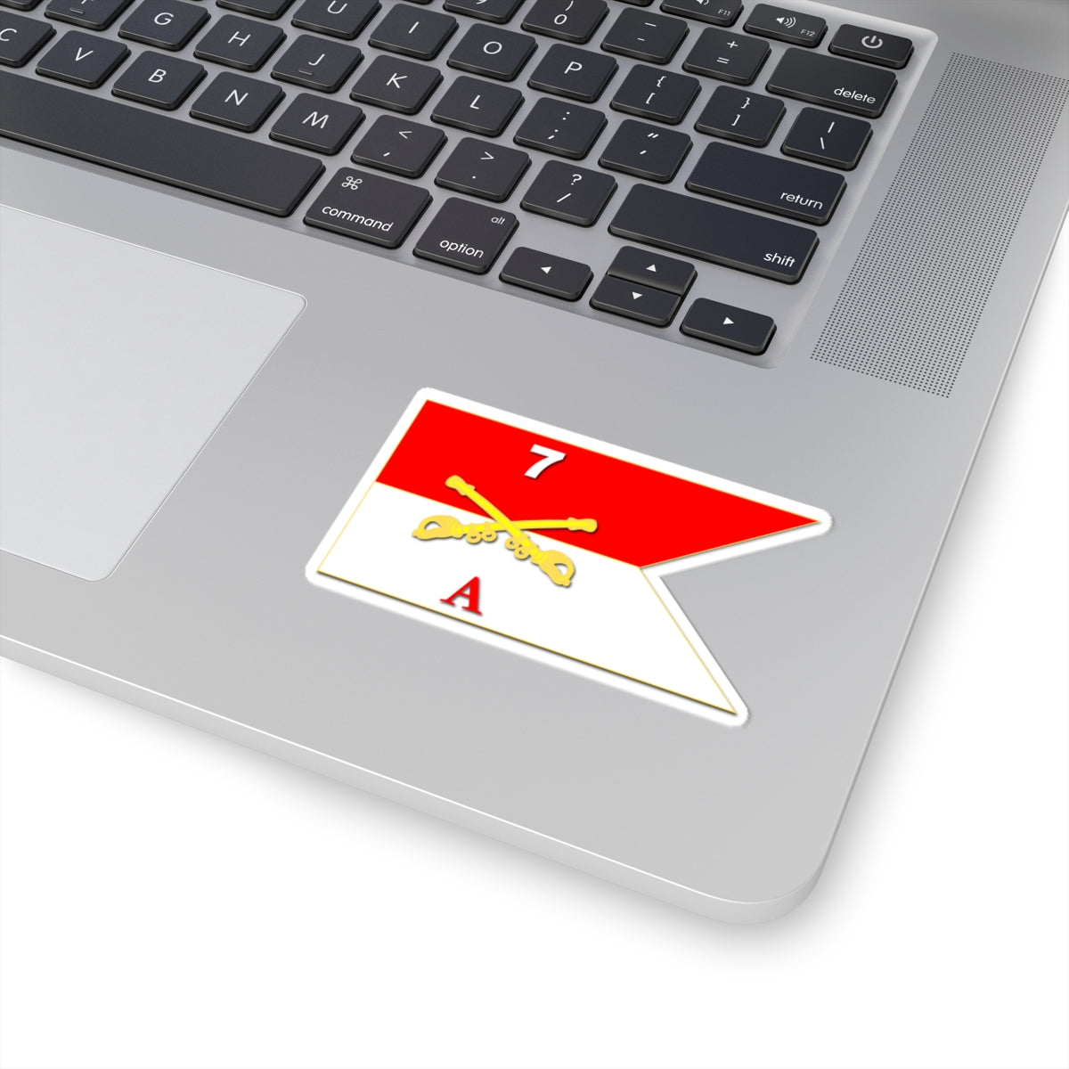 Kiss-Cut Stickers - A Co Guidon - 7th Cavalry