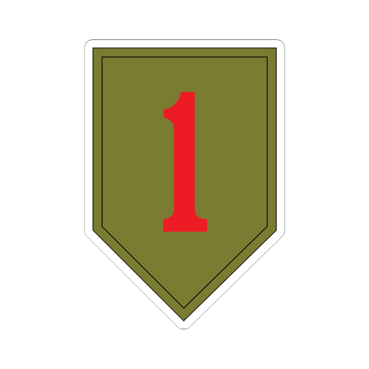 Kiss-Cut Stickers - SSI - 1st Infantry Division wo Txt X 300