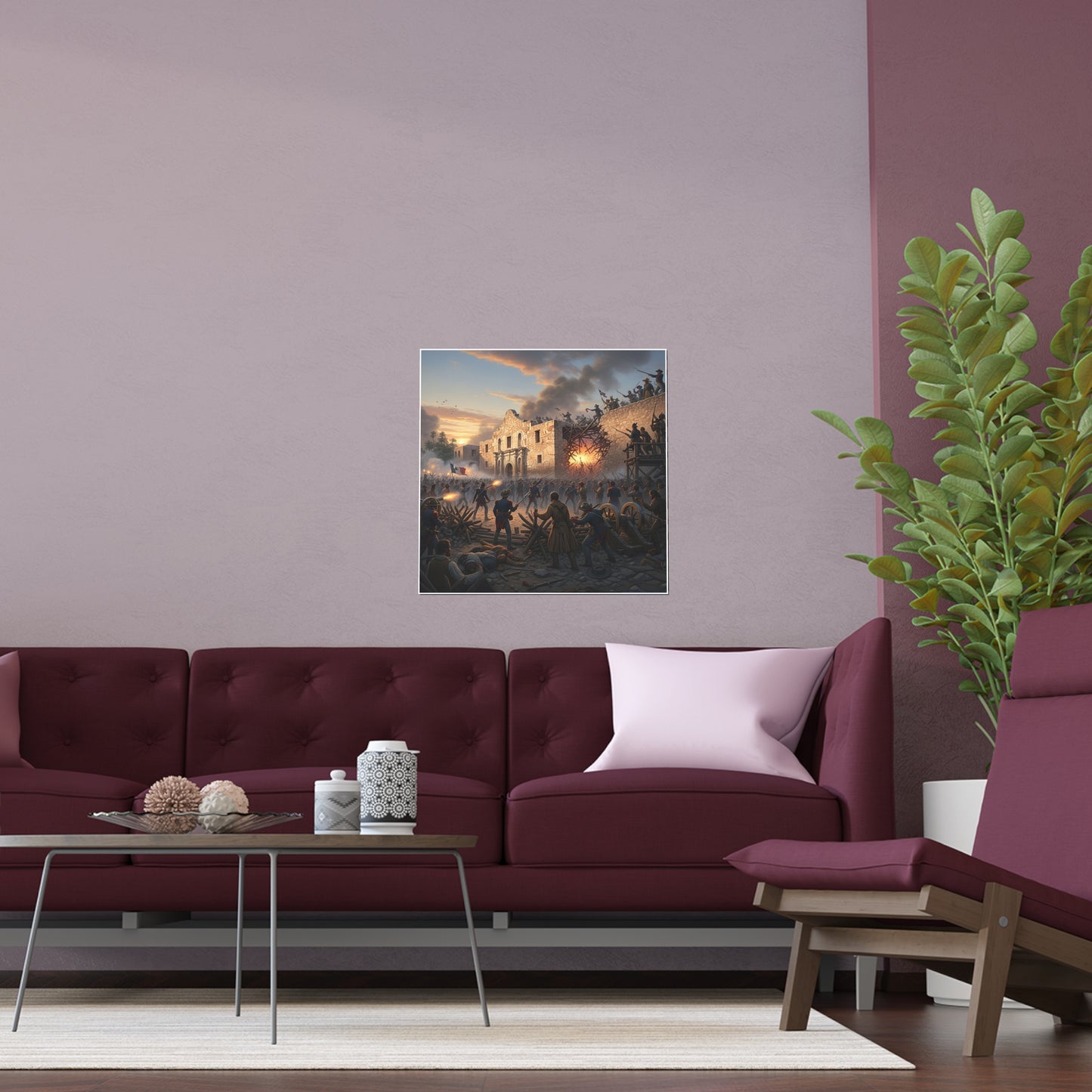 Indoor and Outdoor Silk Posters - Battle of the Alamo