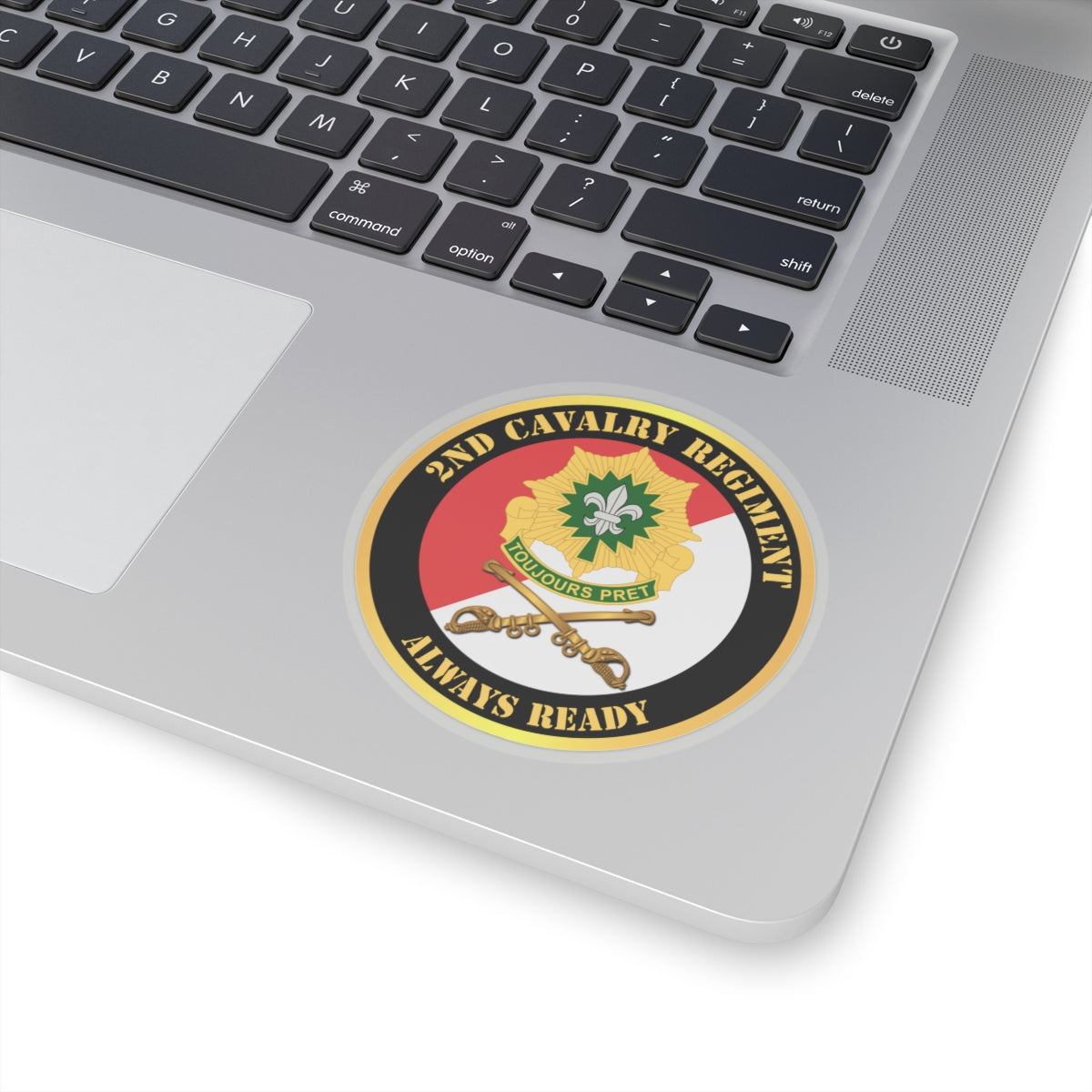 Kiss-Cut Stickers - 2nd Cavalry Regiment DUI - Red White - Always Ready