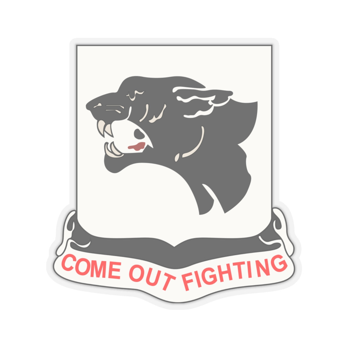 Kiss-Cut Stickers - 761st Tank Battalion - Black Panthers wo Txt