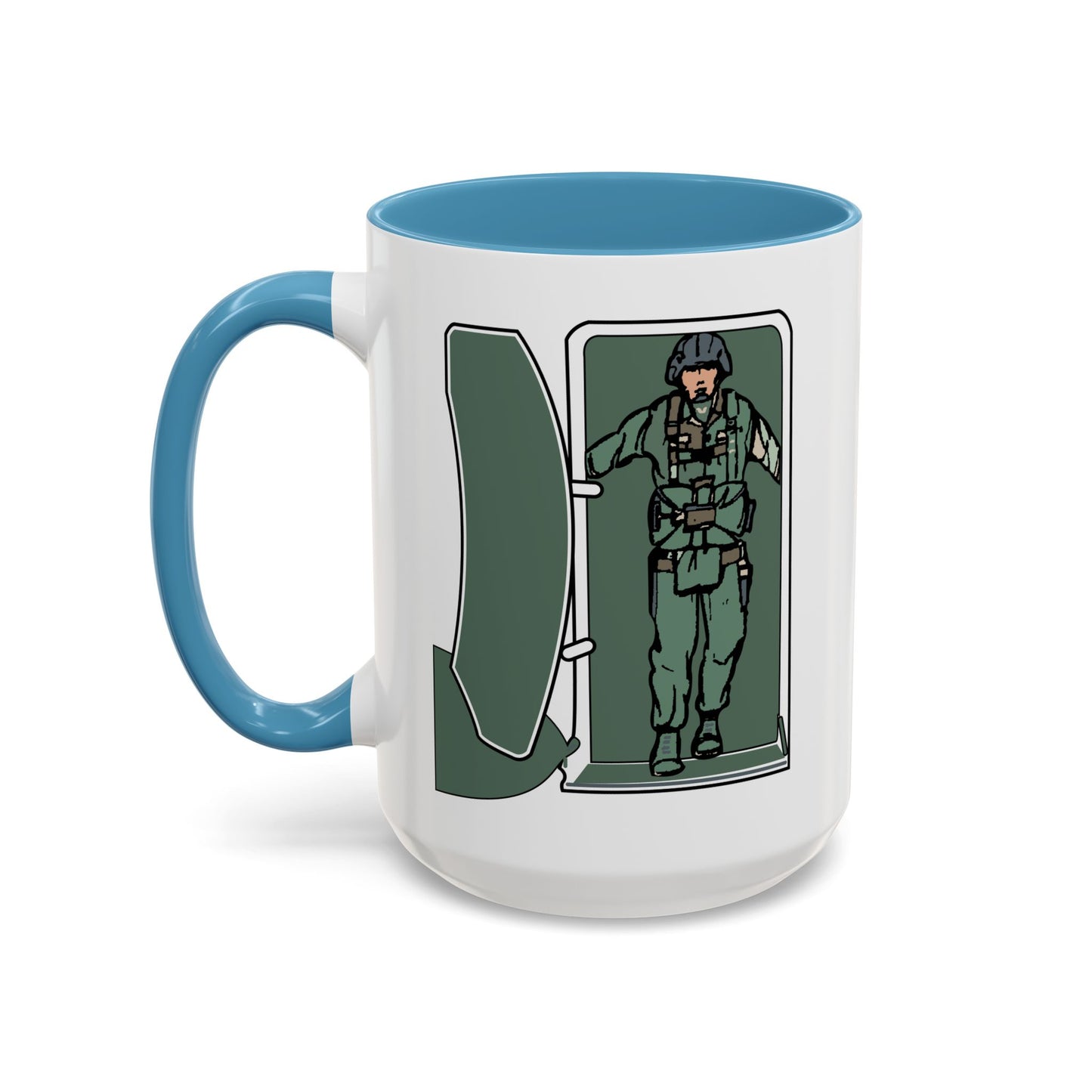 Accent Coffee Mug (11oz & 15oz) - Airborne - JM Door Check X 300