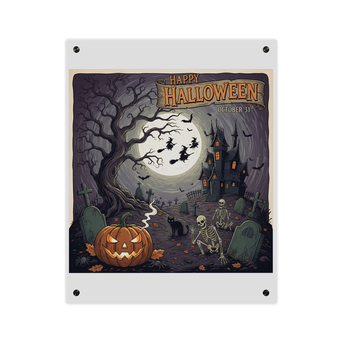 Acrylic Wall Art Panel - Halloween