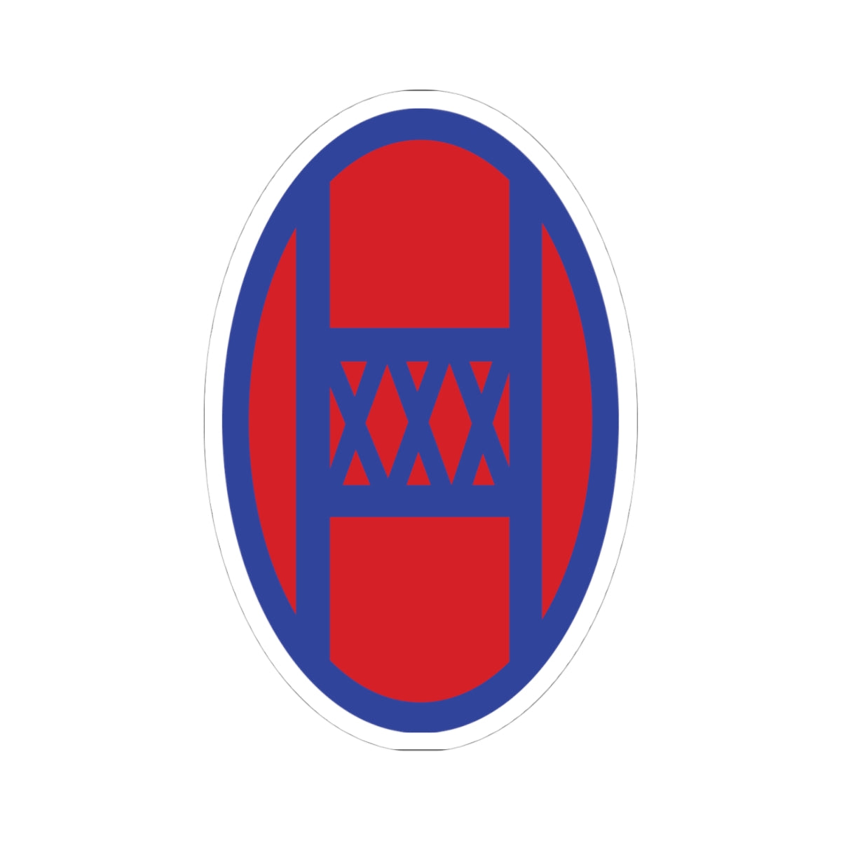 Kiss-Cut Stickers - SSI - 30th Infantry Division X 300