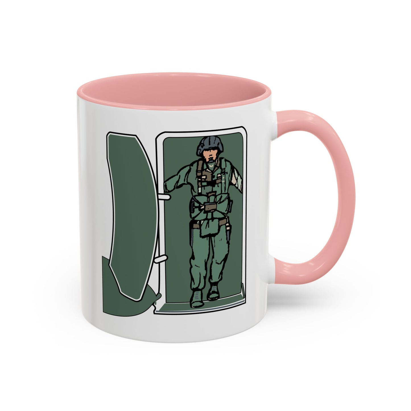 Accent Coffee Mug (11oz & 15oz) - Airborne - JM Door Check X 300